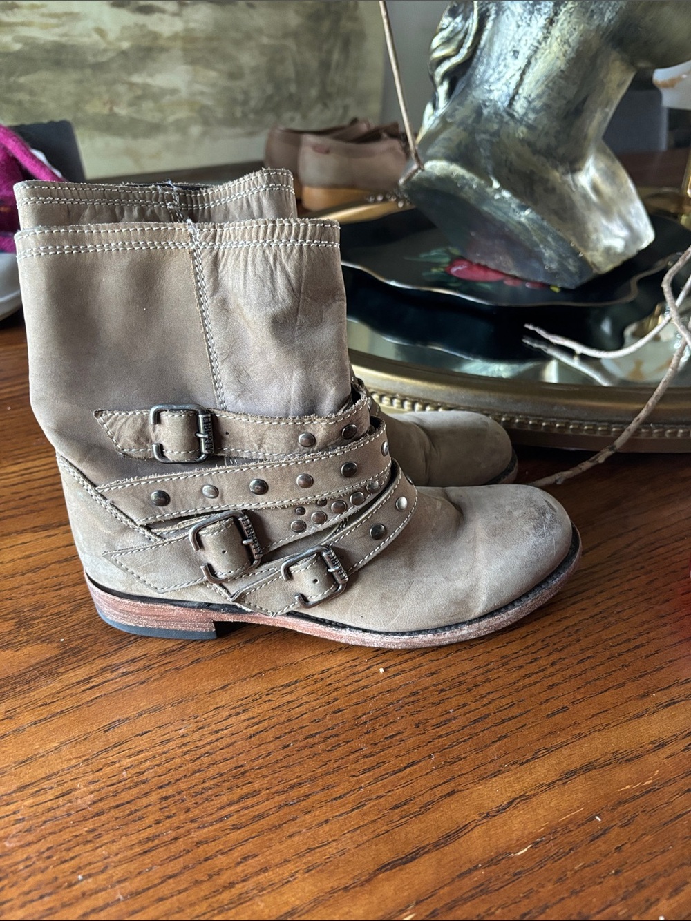 Liberty (Made in Mexico) Brown Moto Boots Size 7